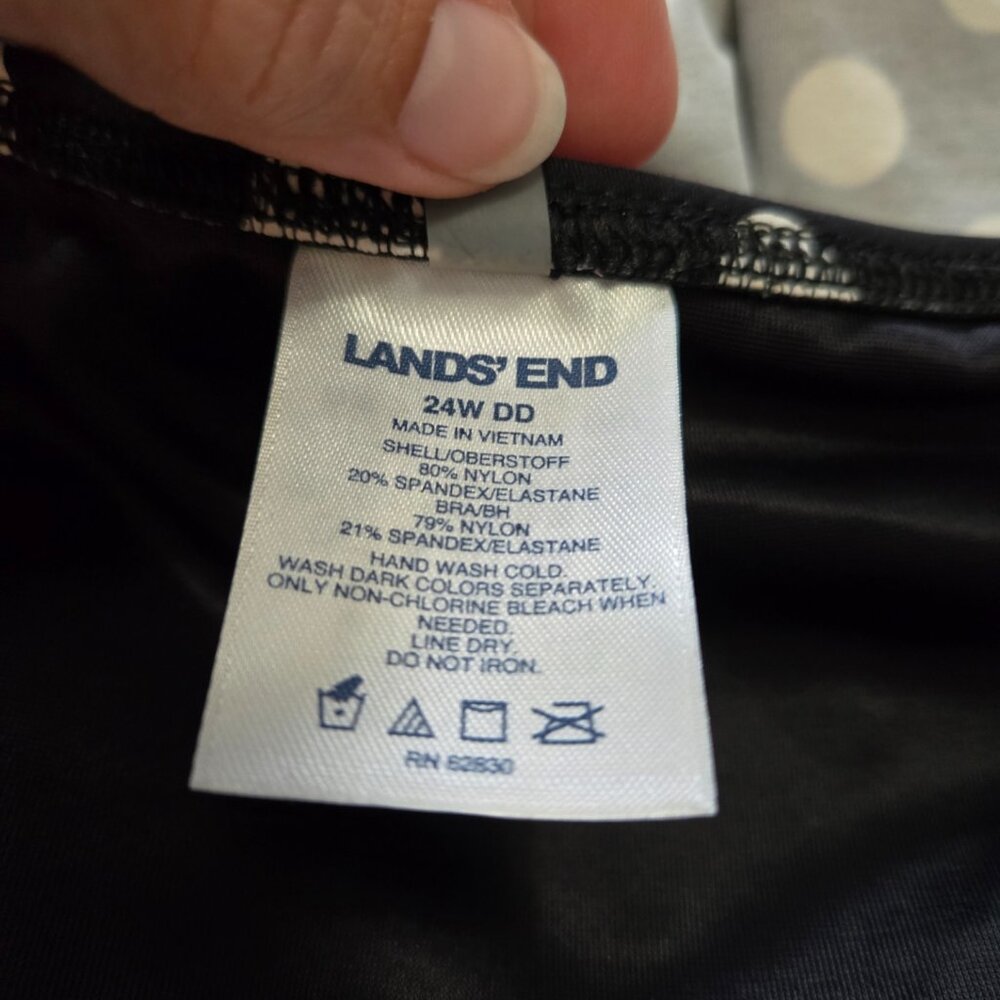 LANDS’ END High Neck Tankini Swim Top - Plus - Picture 10 of 11